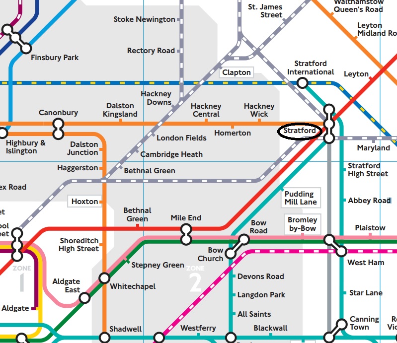 Where Is Stratford On The Tube Map