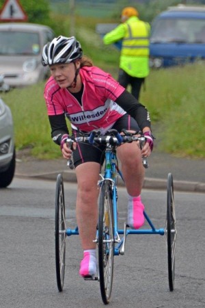 Jane on the 100 miles TT