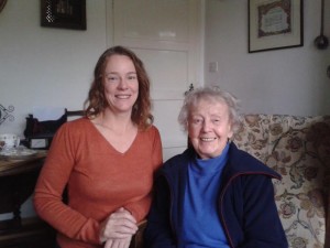 Jane with legendary Eileen Sheridan